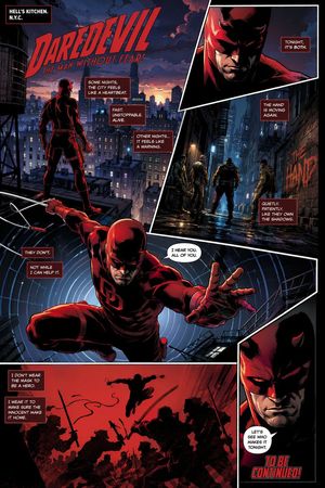 Generates a fully lettered, 6-panel comic book page featuring a vigilant...