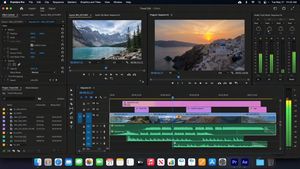 Generates a realistic desktop interface for specific software, highlight...