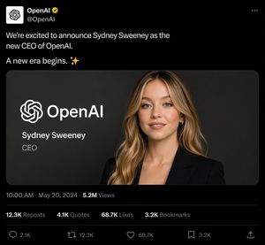 A prompt for creating a realistic screenshot of a social media post anno...