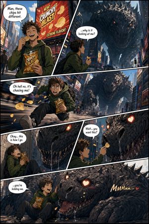 A reusable template for creating multi-panel American comic illustration...