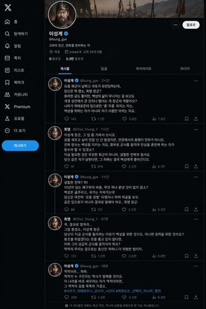 A creative prompt to generate a fictional Twitter-like (X) social media...