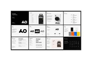A prompt designed to generate a comprehensive multi-page brand identity...