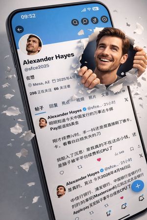 A detailed prompt for generating a hyper-realistic 3D social media profi...