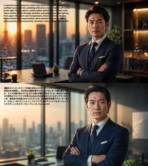 A two-panel social media comparison image showing nearly identical AI-ge...