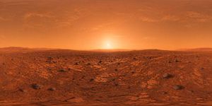 A prompt for creating equirectangular panoramas of the Martian landscape...