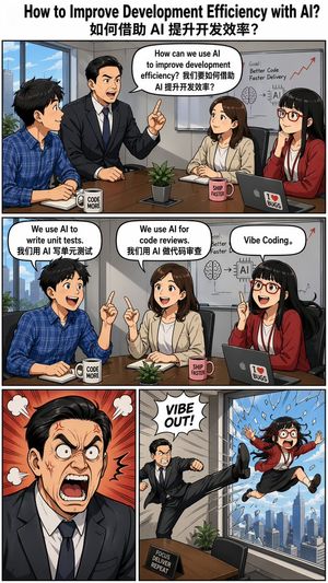 A detailed prompt to generate a four-panel comic in the style of the 'Ou...