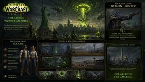 A satirical AAA game expansion poster styled like an official World of W...