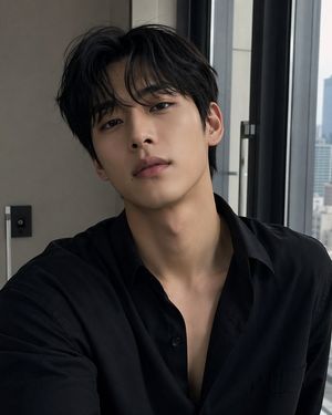 This prompt generates a photorealistic stylish selfie of a young man in...