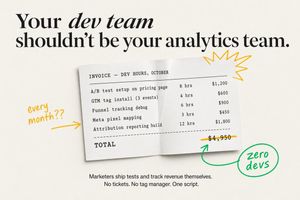 This prompt generates a premium static marketing ad featuring a develope...