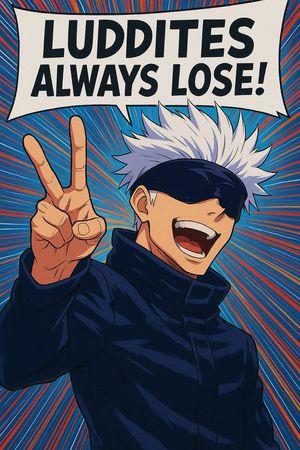 This prompt generates a bold vertical anime poster with a censored-faced...