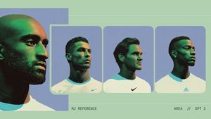 A clean editorial comparison layout showing four stylized male portrait...