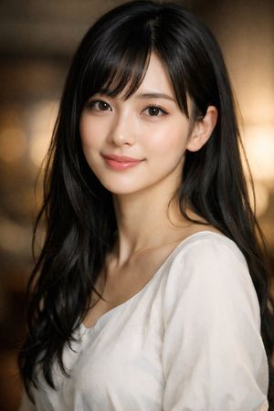 Generates a highly detailed, photorealistic portrait of a young woman wi...